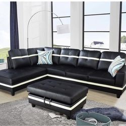 Brand New 2pc. Sectional With FREE Ottoman Ready For Delivery 🚚 