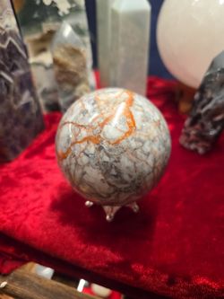 Red Vein Jasper Sphere