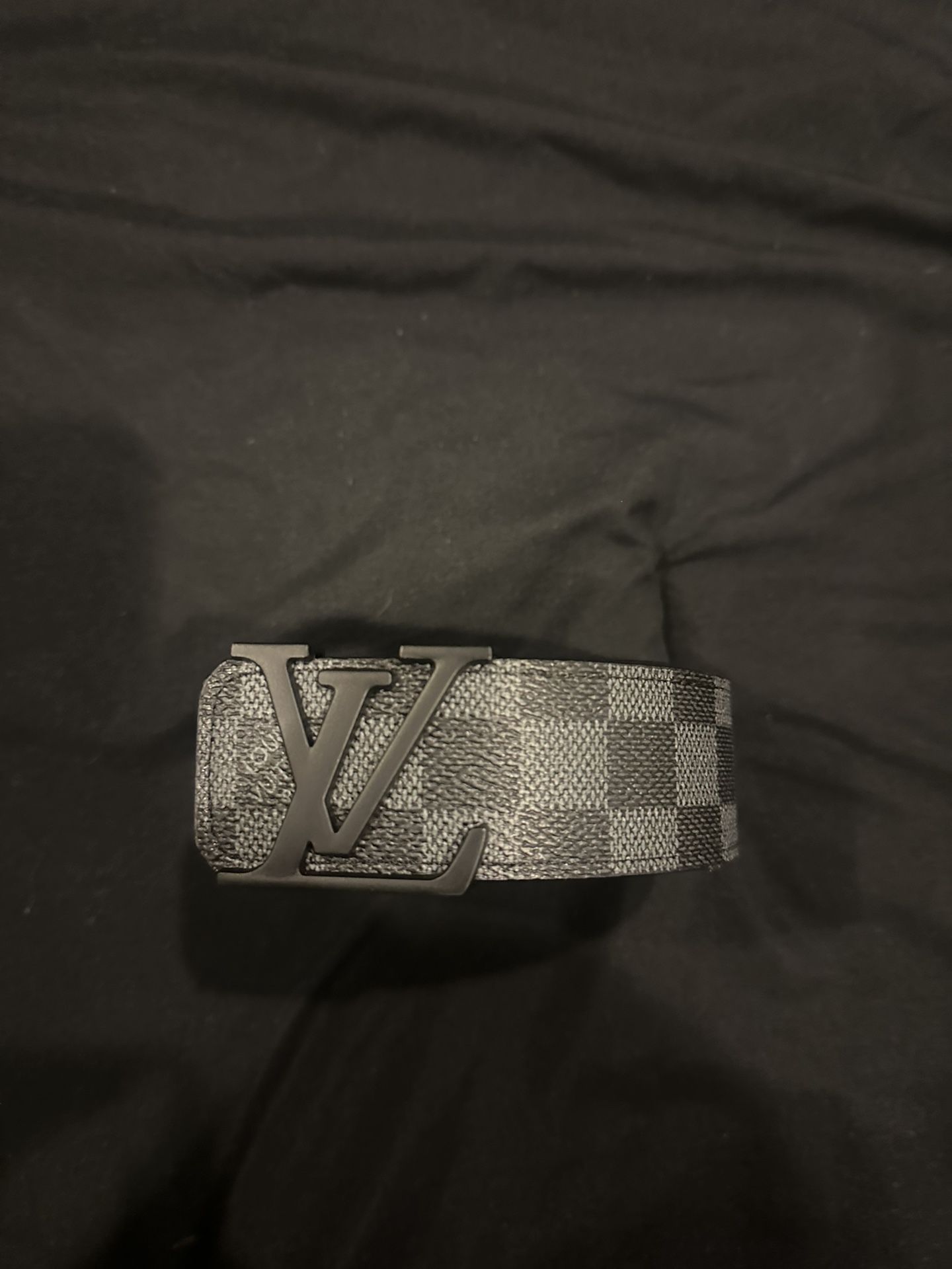 Designer-Style Belt – High Quality | Black/Gray Pattern | Comes with Box