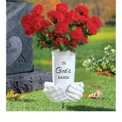 New Cementary Vase With Spike 