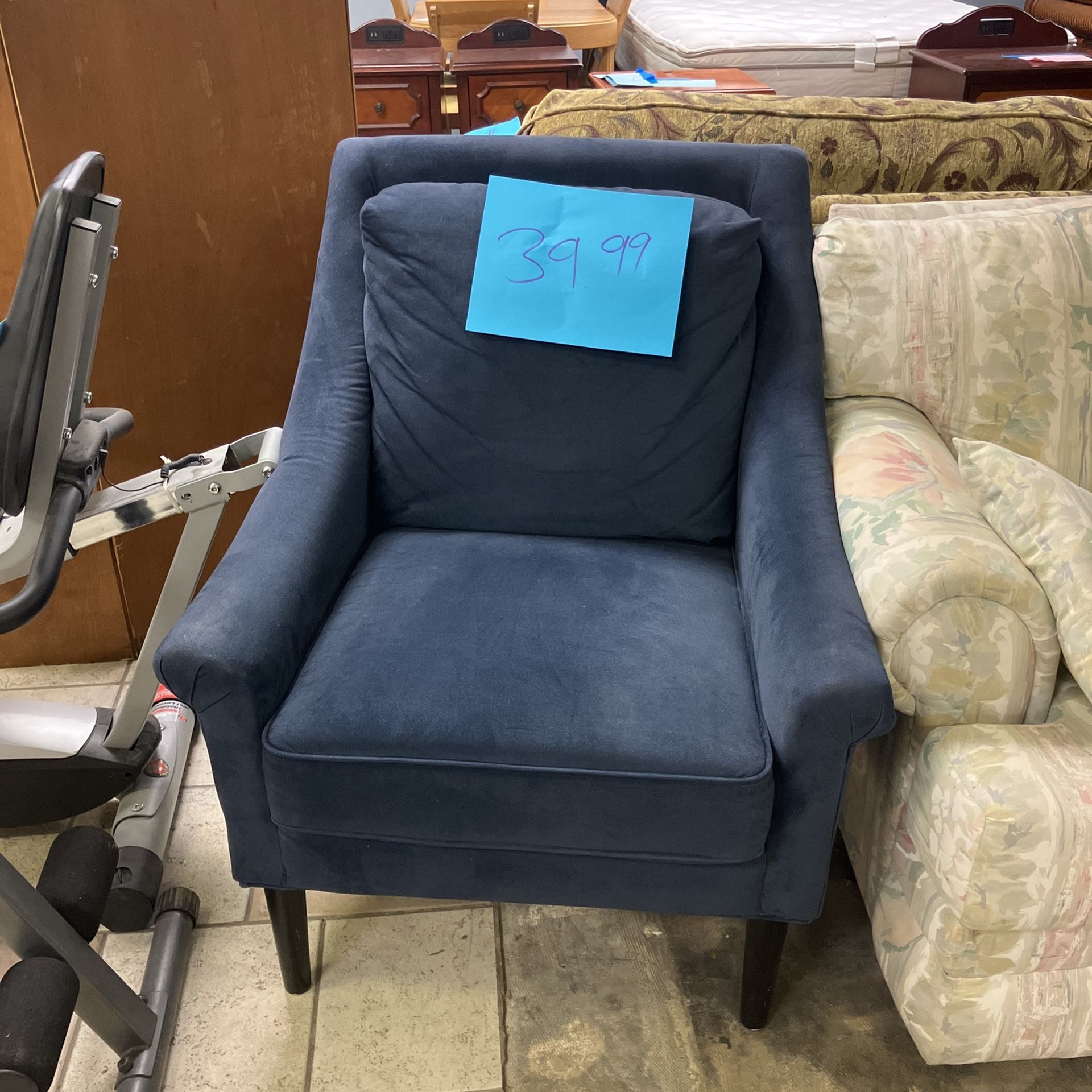 Dark Blue Upholster Chair