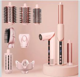 9 in 1 Wrap Air Hair Styler & Blow Dryer Brush - 110,000 RPM High-Speed, Foldable Ionic Hot Air Styler for Fast Drying,