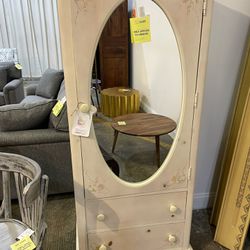 Clothes Cabinet  with Mirror, Ribbons & Bows Collection 