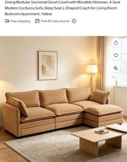 New in box Couch with Ottoman