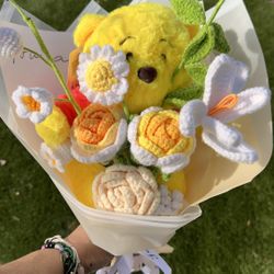Winnie Pooh Crochet Bouquet 