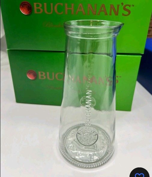 Collectible Advertising Buchanan's Scotch Glass Mixing & Serving Vessel EmbossedBuchanan’s Scotch
Embossed Glass Mixing