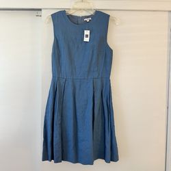NWT Gap Blue Linen Mini Dress