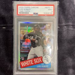 Luis Robert 2020 Rookie  Topps Chrome 1985 Topps Psa Mint 9