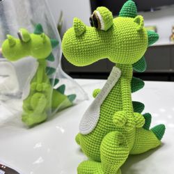 Handmade with love: Cute Crochet Green Dragon 🧶