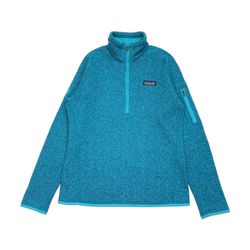 PATAGONIA BETTER SWEATER PULLOVER SMALL S MENS BLUE FLEECE SWEATSHIRT 1/4 ZIP