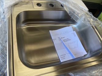 New 25” Kitchen Sink Stainless Steel