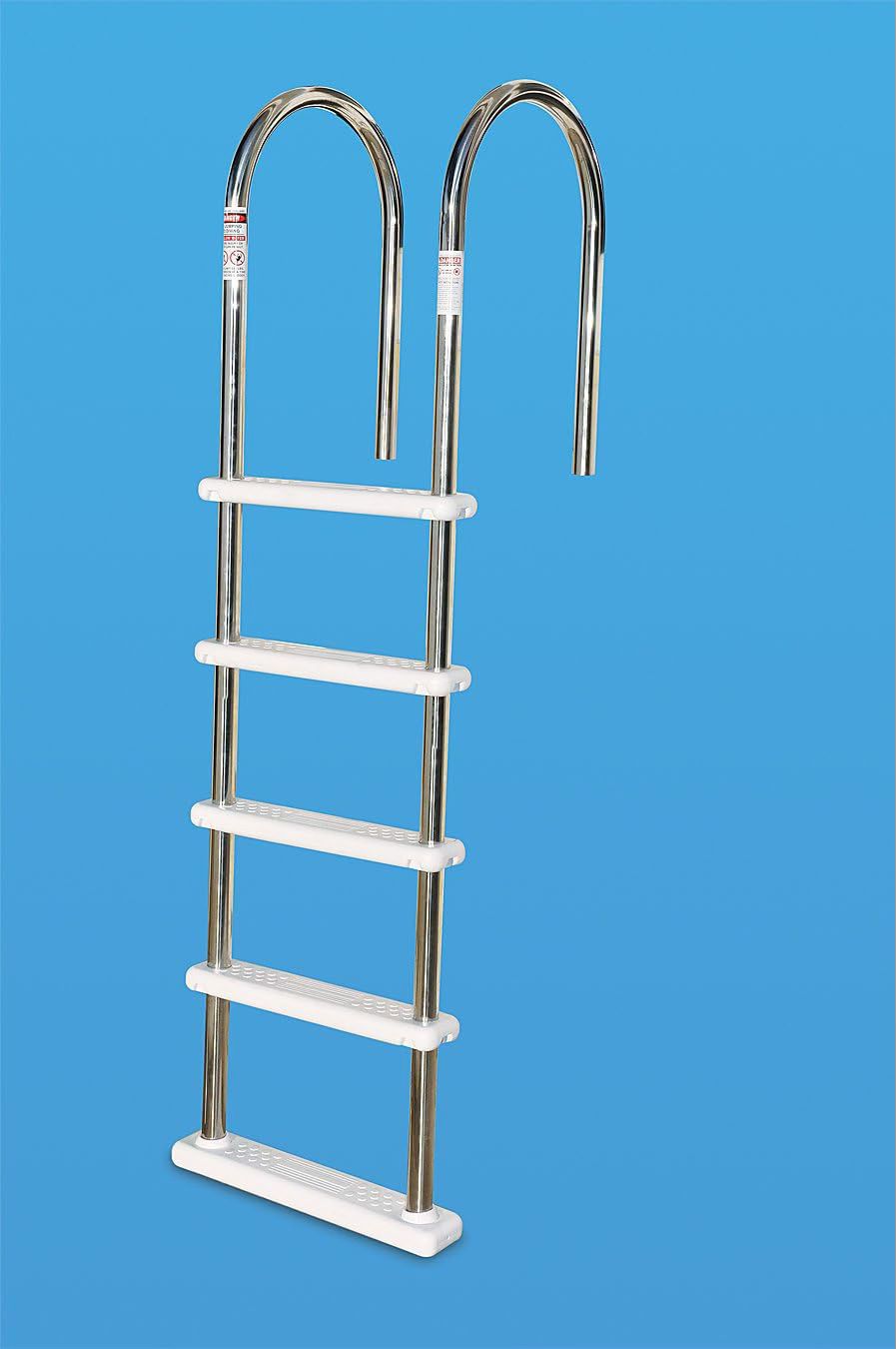 Stainless Steel Pool Ladder Entry Exit System with Handrails Collection Options for Above Ground & Inground Pools with Extra La