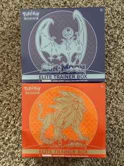 Sun & Moon Elite Trainer Box ETB Set Of 2 Solgaleo & Lunala