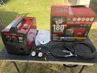 Lincoln Electric Weld-Pak 180 Amp MIG Flux-Core Wire Feed Welder, 230V, Aluminum Welder with Spool Gun sold separately Good Condition Like New 