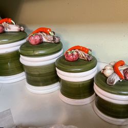 Cookie Jars And Turkey Tray