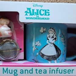 Disney Alice In Wonderland Mug With Tea Infuser