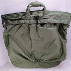 Vintage US Military Flyers Pilot Helmet Bag 8415-00-(contact info removed) Unicor Green Nylon Army Air Force