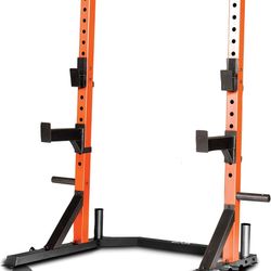 CAP Deluxe Squat Rack with Pull-up Bar, Safety Spotters and Weight Pins