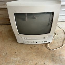 Vintage GE 13TVR72 TV VCR Works 
