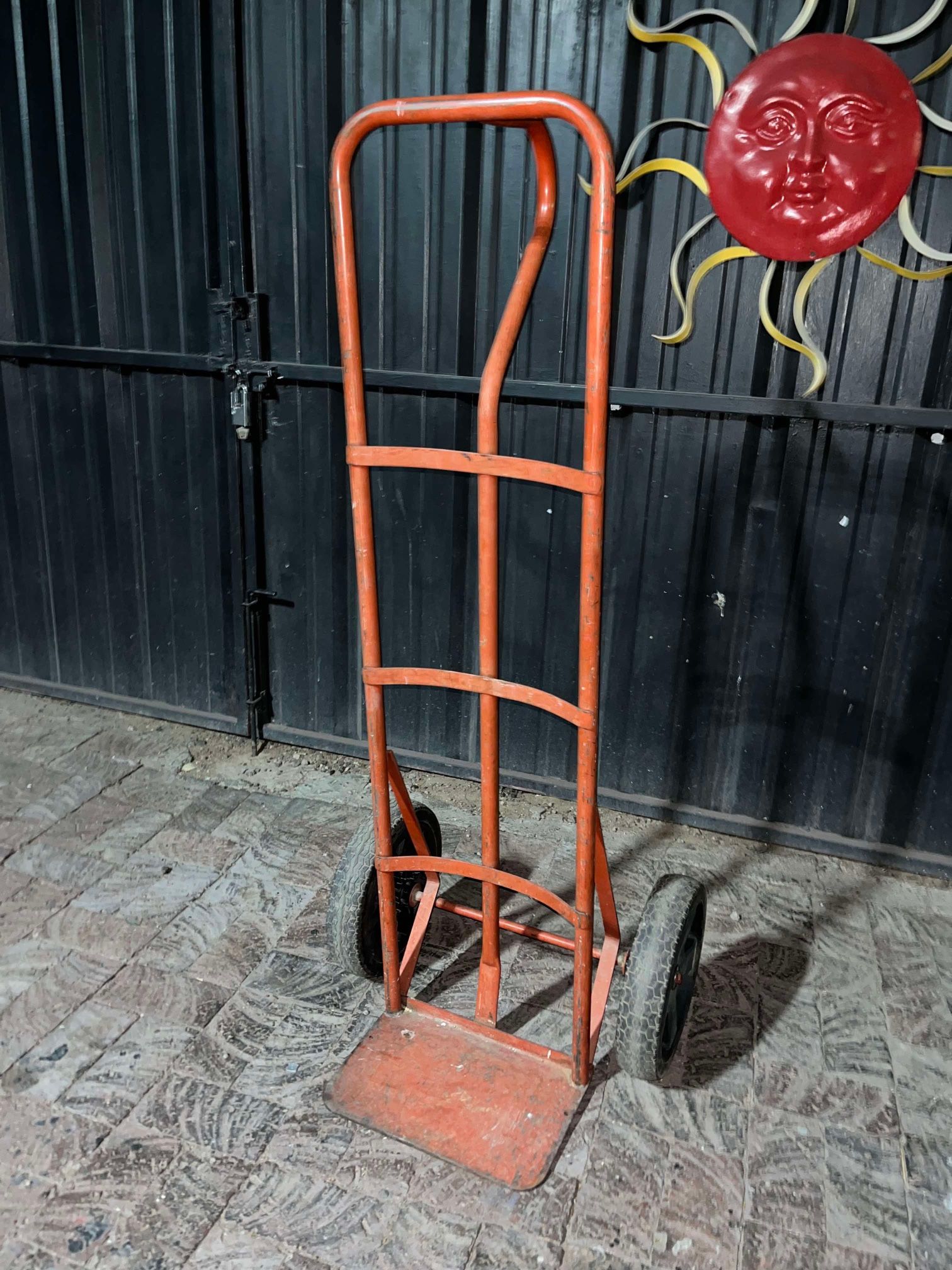 Metal Handtruck Dolly w/ Big Rubber Tires