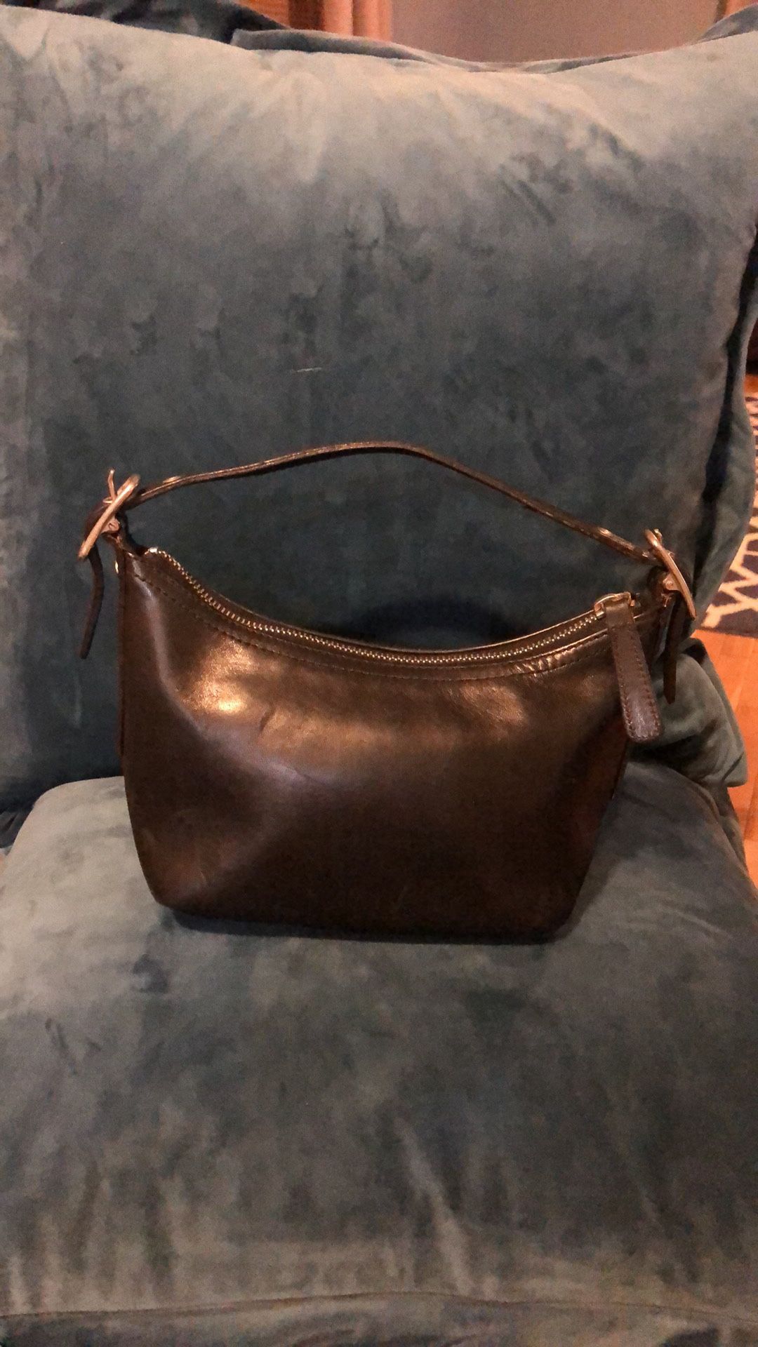 Coach black mini hobo bag in good condition
