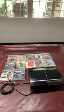 Play station 3 with 12 games andHMDI cable Machine works perfect
