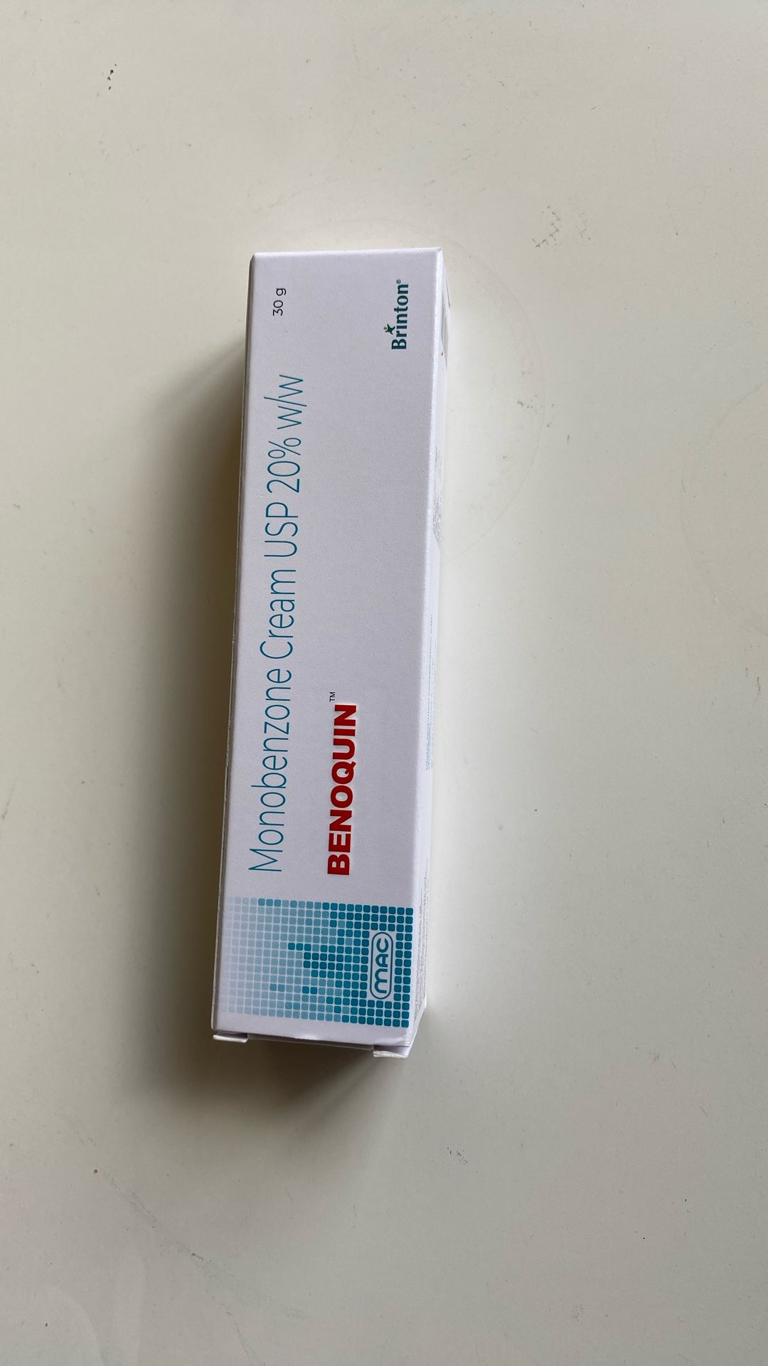 Benoquin Monobenzone 20% Anti Vitiligo Cream 30 gm