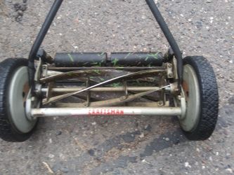 Craftsman Reel Lawn Mower works great. Eco-friendly and quiet can mow anytime