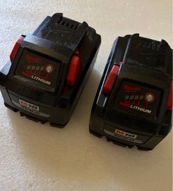 Two M18 XC 8.0 Batteries