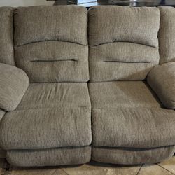 Nice & Very Comfortable Double Power Recliner / Loveseat 