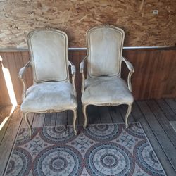 2 Fauteuil French Style Chairs