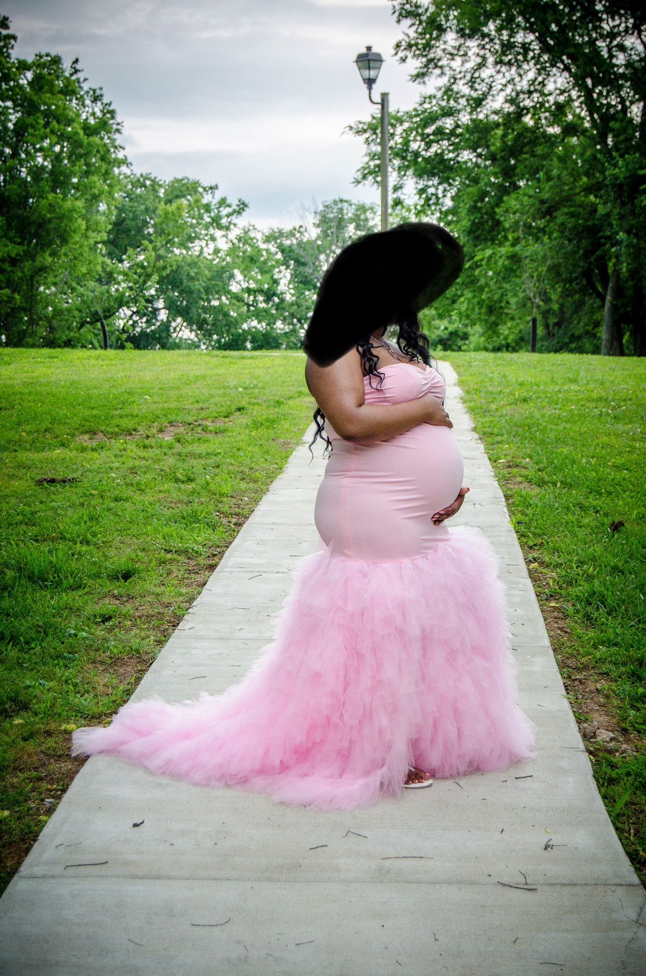 Pink Maternity Dress
