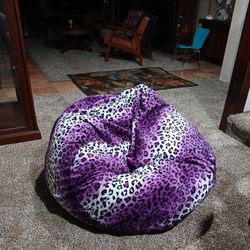Bean Bag   Purple Leppard 