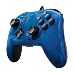 Nintendo Switch Wired Pro Controller Blue Camo