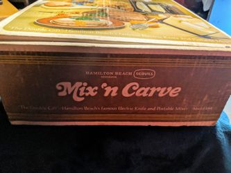 Vintage Hamilton Beach Mix N Carve Gift Set New in the Box