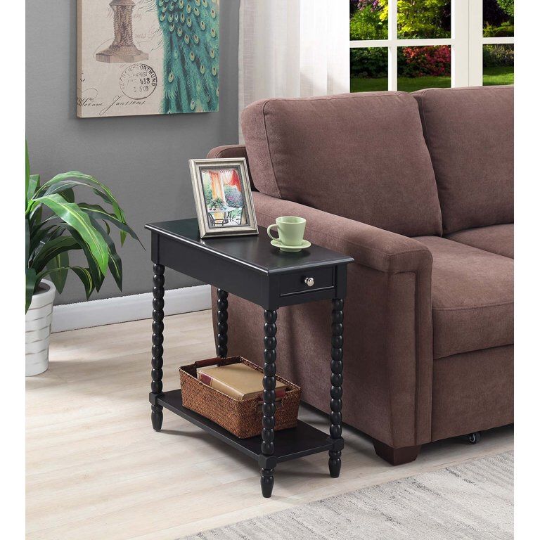 New in Box chairside High Quality Wooden Black End Table/Nightstand
