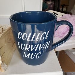 Huge  New College Survival Mug