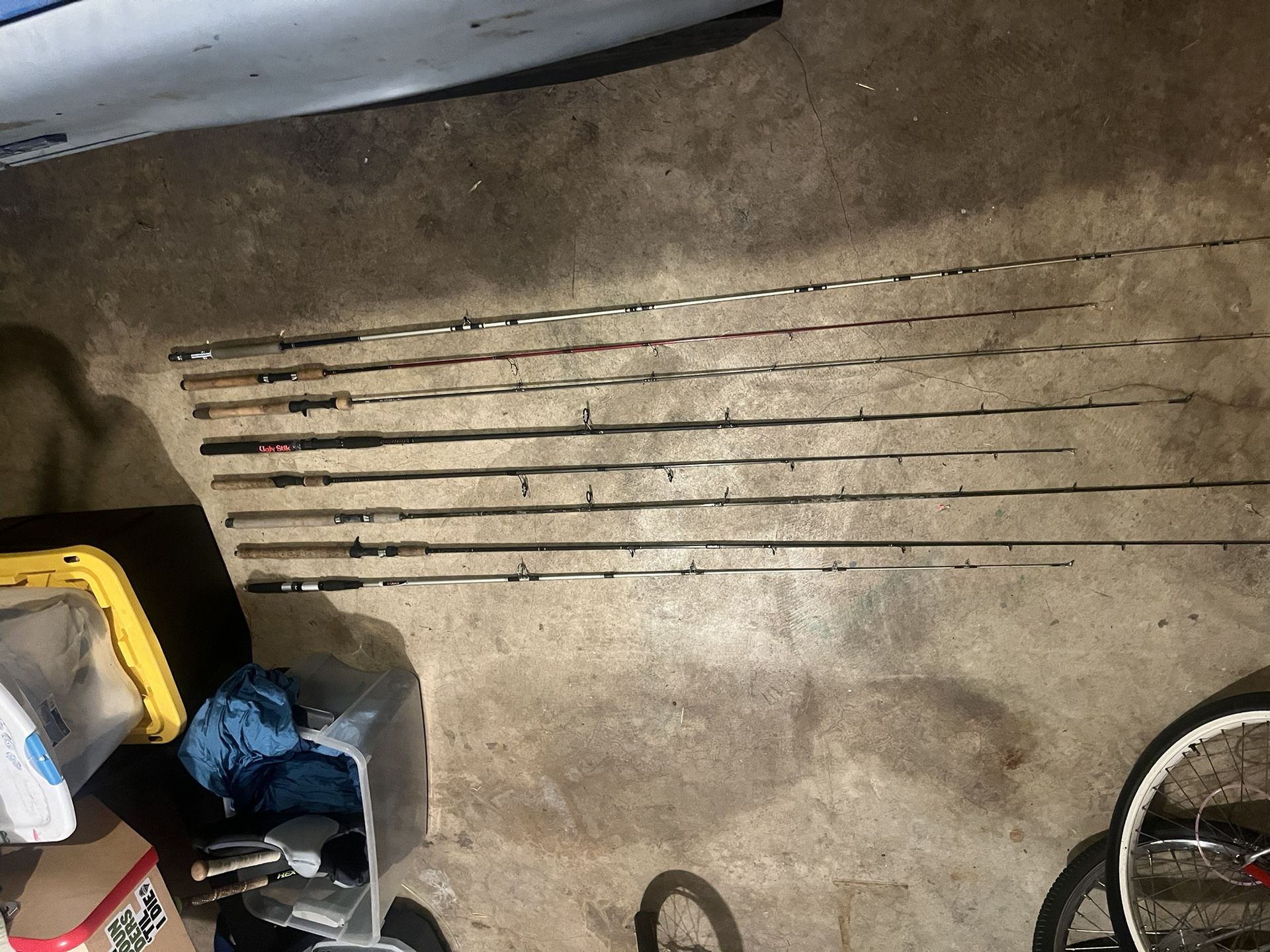 Rods Lot Various Different Kinds