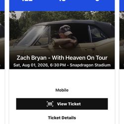 Zach Bryan Tickets Concert 
