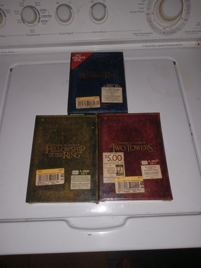 Lord Of The Rings Trilogy, NEW, NEVER OPENED