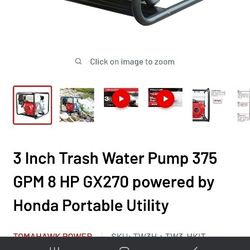 Tomahawk Trash Water Pump