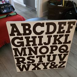 ABC Picture Frame 26 X 26