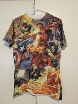 Vintage Marvel Avengers Battle Tee, Mens sz Small $40, pls read description!