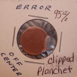 Penney Error, Clipped Planchet