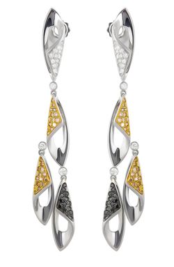 IO SI 18K White Gold 2.38ctw Diamond Earrings