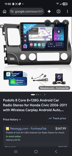 Podofo 8 core 128g smart radio