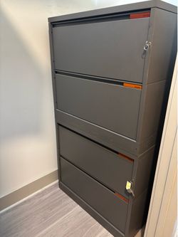 2-Drawer Lateral File 30” Grey Qty 2