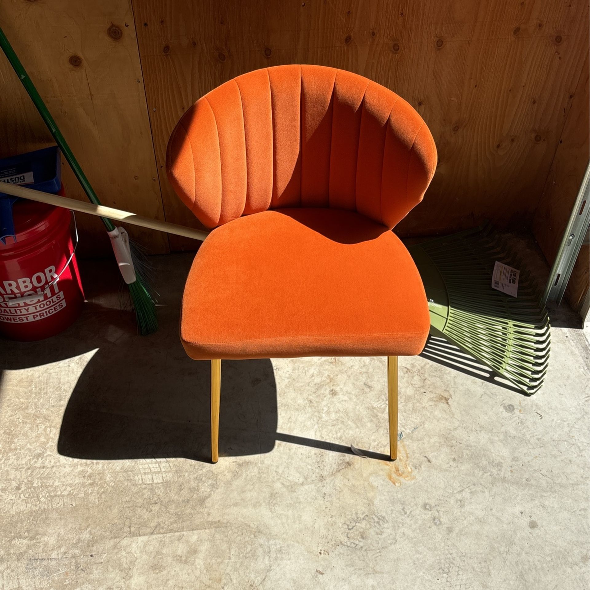 Orange Vanity Chair