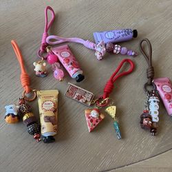 Pop Bean Keychains and Phone Lanyard Authentic