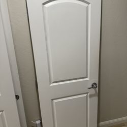 2 Panel Interior Door Great Condition With Hardware